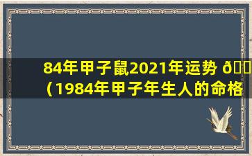 84年甲子鼠2021年运势 🐯 （1984年甲子年生人的命格）